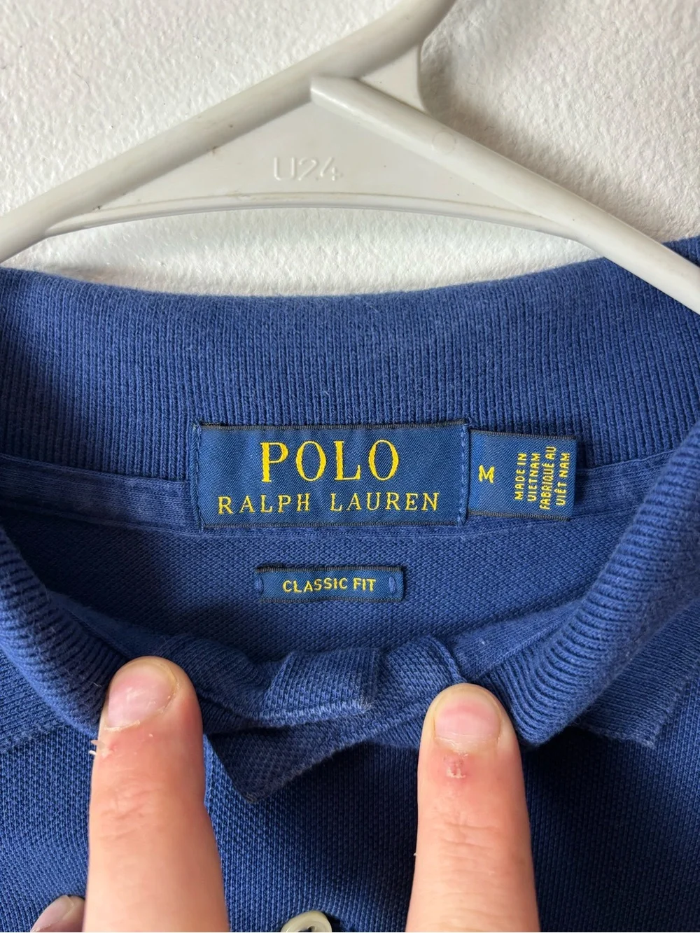 Polo by Ralph Lauren Classic Fit Men’s Polo Shirt  - Navy with Red Logo